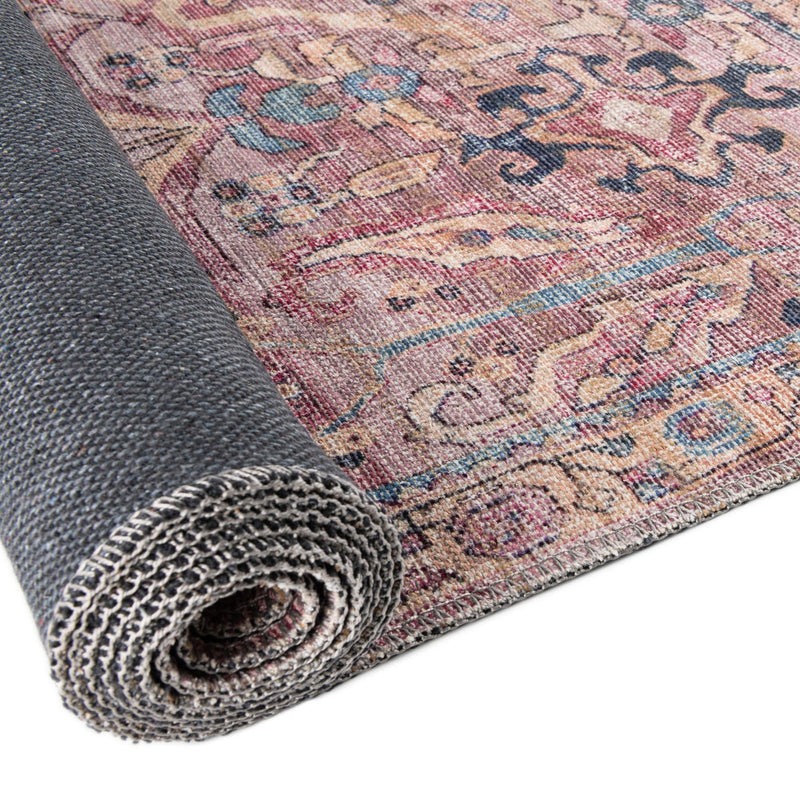 Vintage Memories Collection Area Rug - Timeless Rectangle Pink lifestyle 21