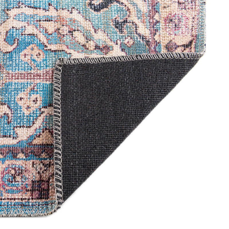 Vintage Memories Collection Area Rug - Timeless Rectangle Blue lifestyle 16