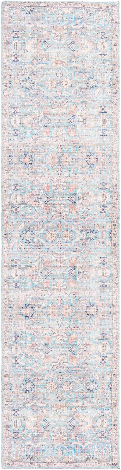 Vintage Memories Collection Area Rug - Timeless Runner Blue lifestyle 38
