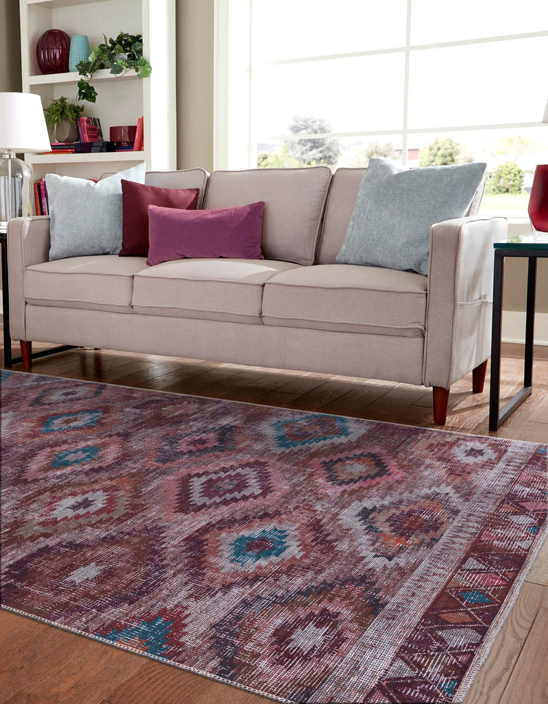 Mesa Modern Collection Area Rug - Arroyo Rectangle Terracotta lifestyle 3