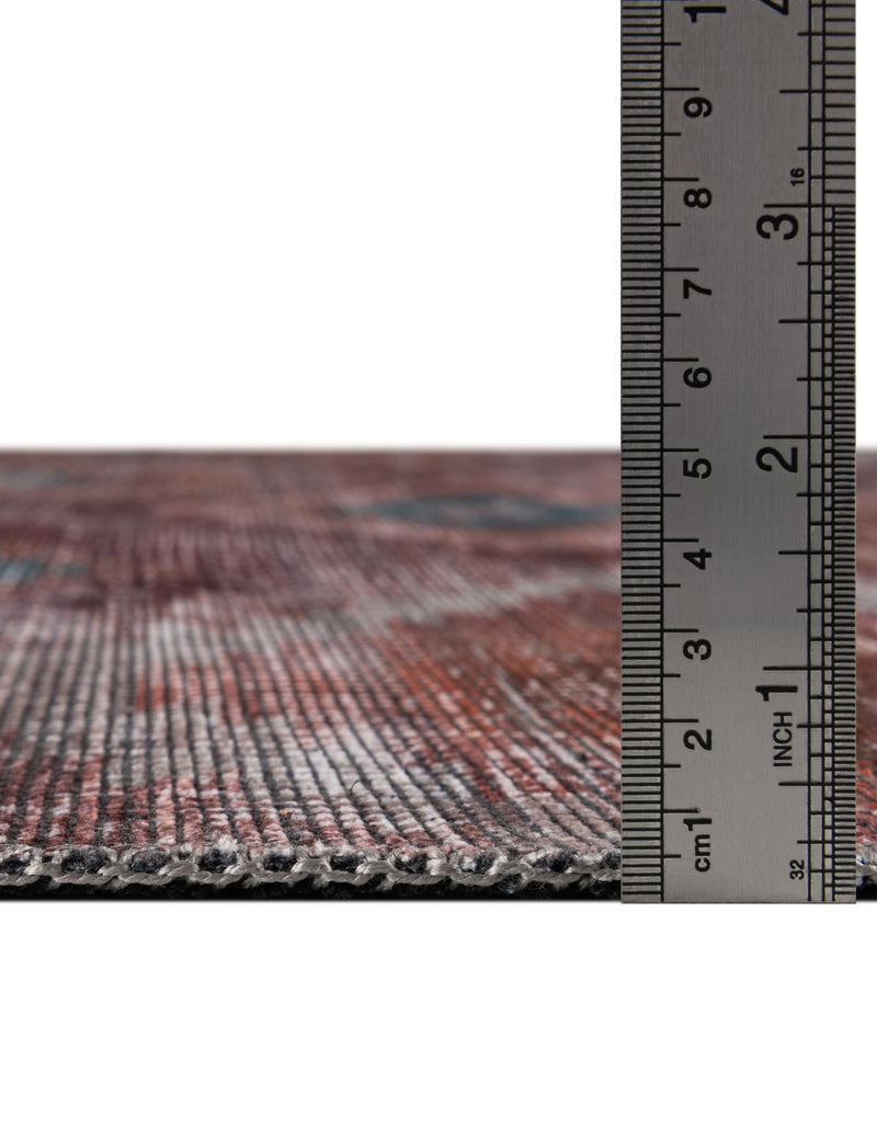 Mesa Modern Collection Area Rug - Arroyo Round Terracotta lifestyle 29