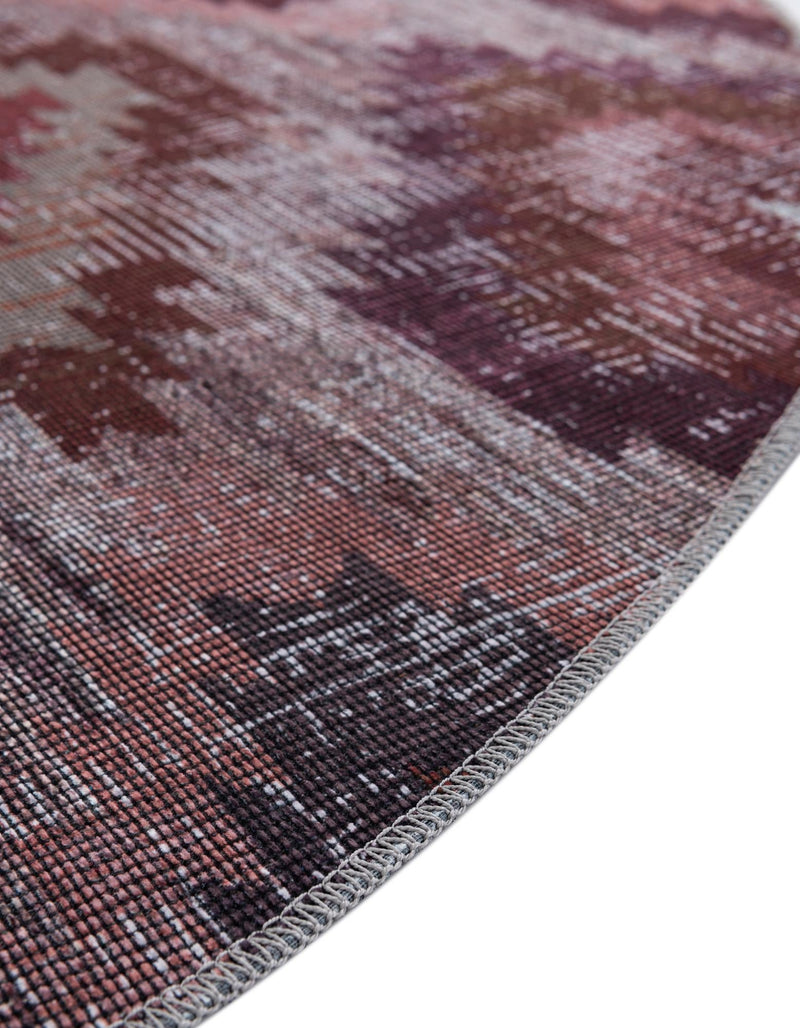 Mesa Modern Collection Area Rug - Arroyo Round Terracotta lifestyle 37