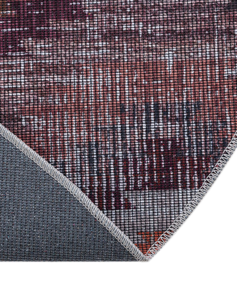 Mesa Modern Collection Area Rug - Arroyo Round Terracotta lifestyle 45