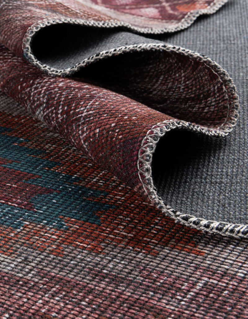 Mesa Modern Collection Area Rug - Arroyo Round Terracotta lifestyle 61