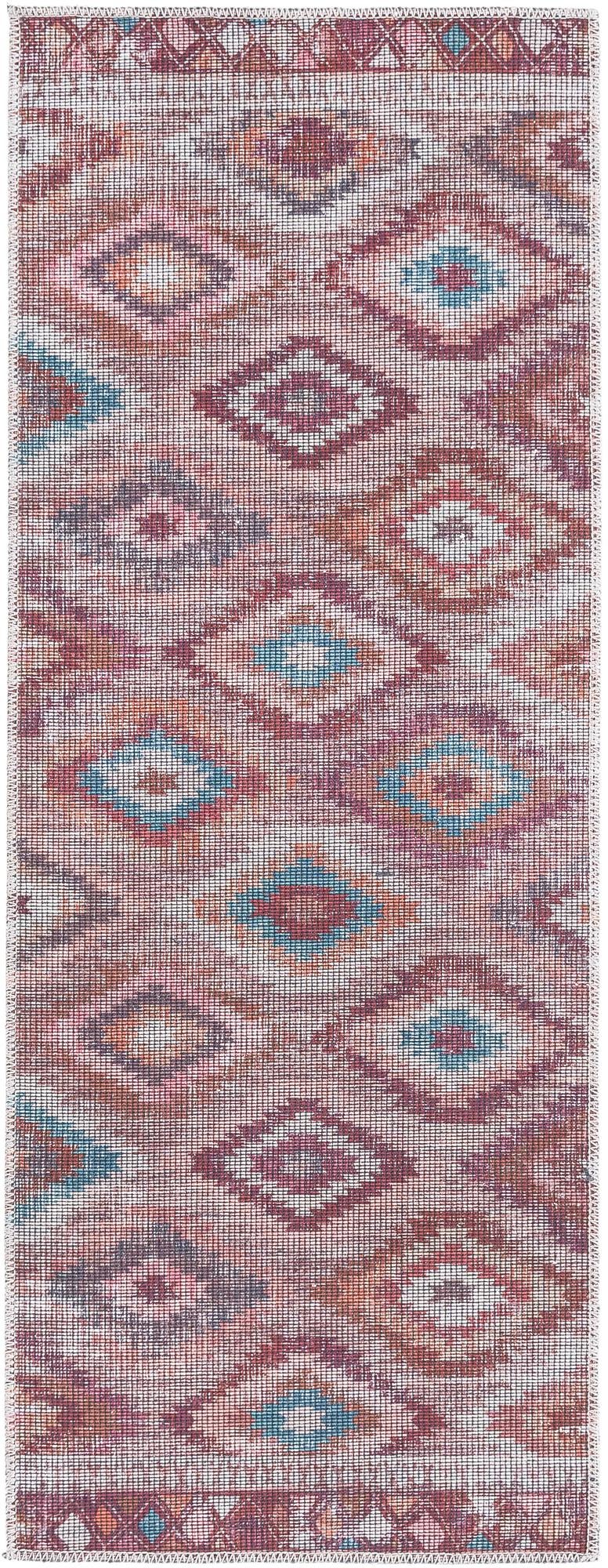 Mesa Modern Collection Area Rug - Arroyo Runner Terracotta lifestyle 17