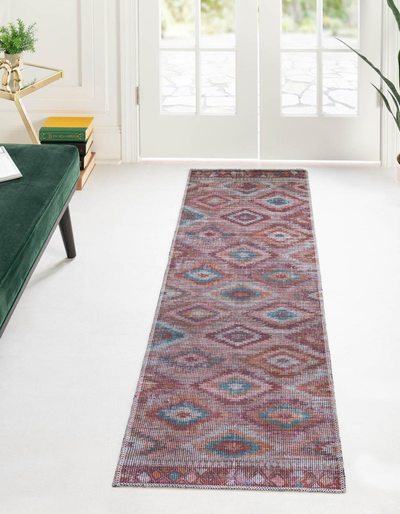 Mesa Modern Collection Area Rug - Arroyo Runner Terracotta lifestyle 21