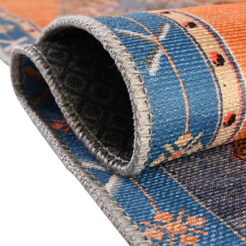 Heritage Elegance Collection Area Rug - Winterthur (Orange) Rectangle Orange lifestyle 5