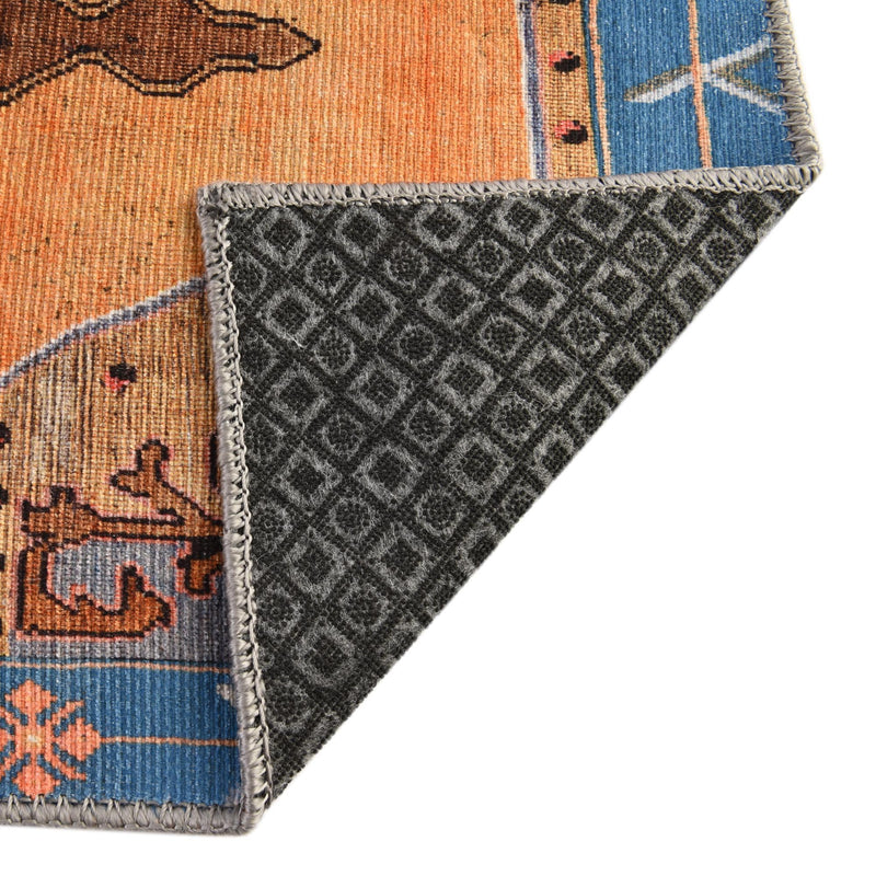Heritage Elegance Collection Area Rug - Winterthur (Orange) Rectangle Orange lifestyle 8