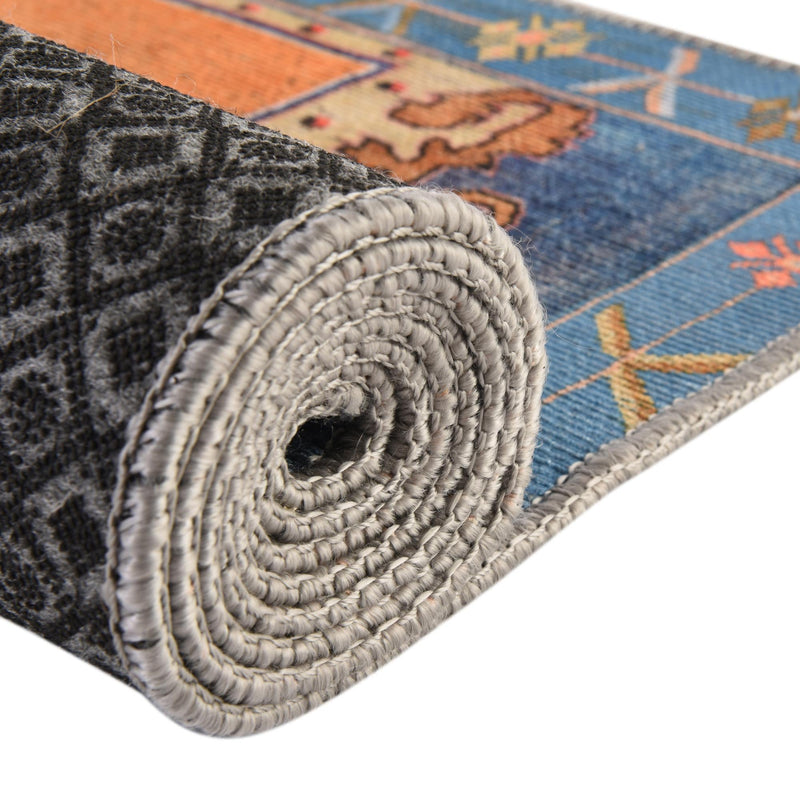Heritage Elegance Collection Area Rug - Winterthur (Orange) Rectangle Orange lifestyle 11