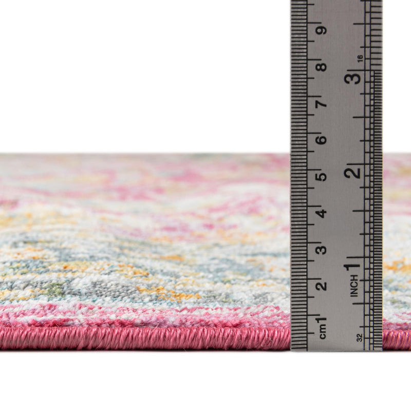 Arcadia Rugs Collection Area Rug - Shangri-La Rectangle Pink lifestyle 5