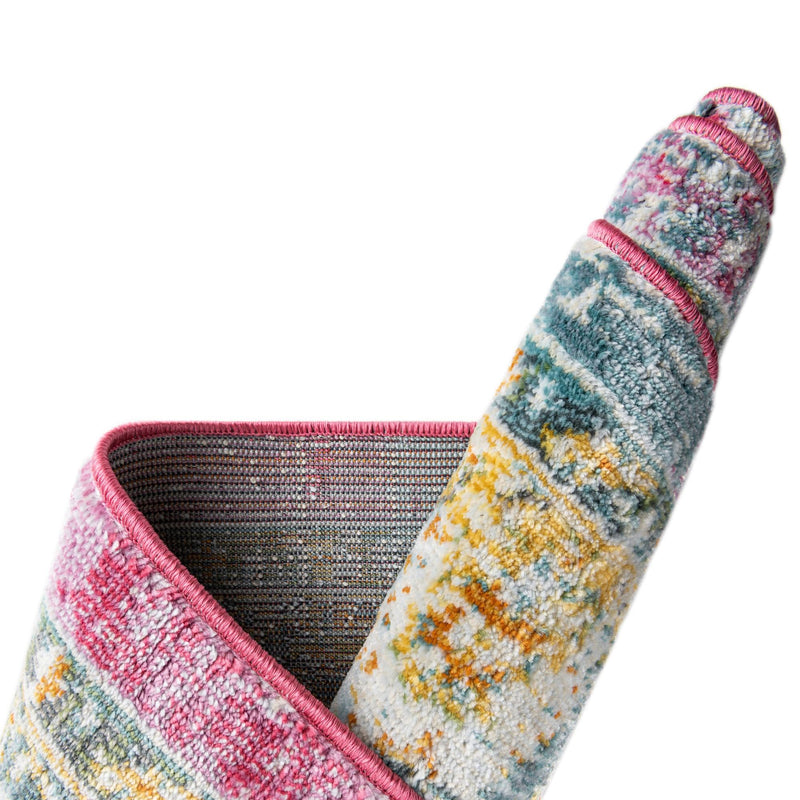 Arcadia Rugs Collection Area Rug - Shangri-La Rectangle Pink lifestyle 11