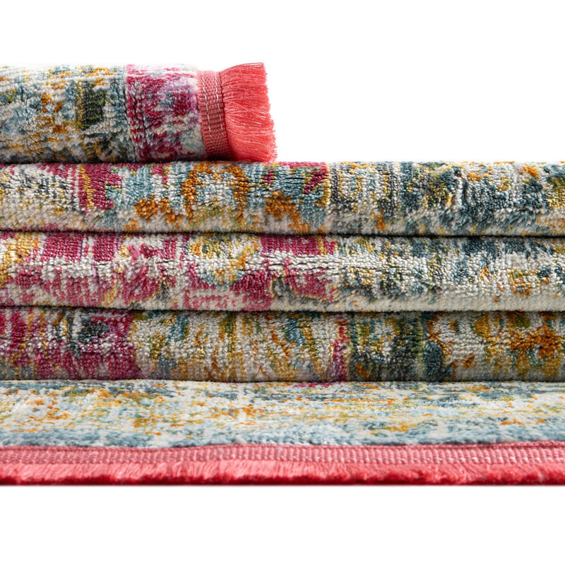 Arcadia Rugs Collection Area Rug - Shangri-La Rectangle Pink lifestyle 14