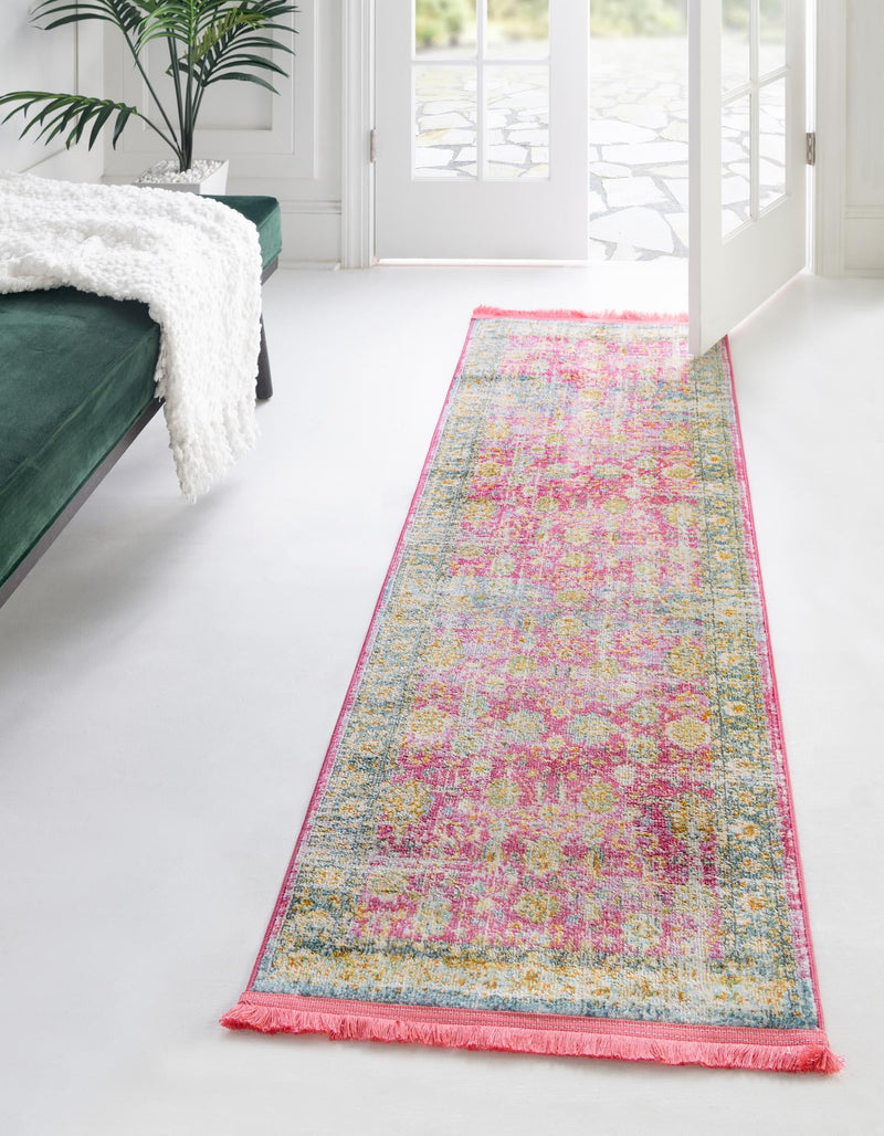 Arcadia Rugs Collection Area Rug - Shangri-La Runner Pink lifestyle 24