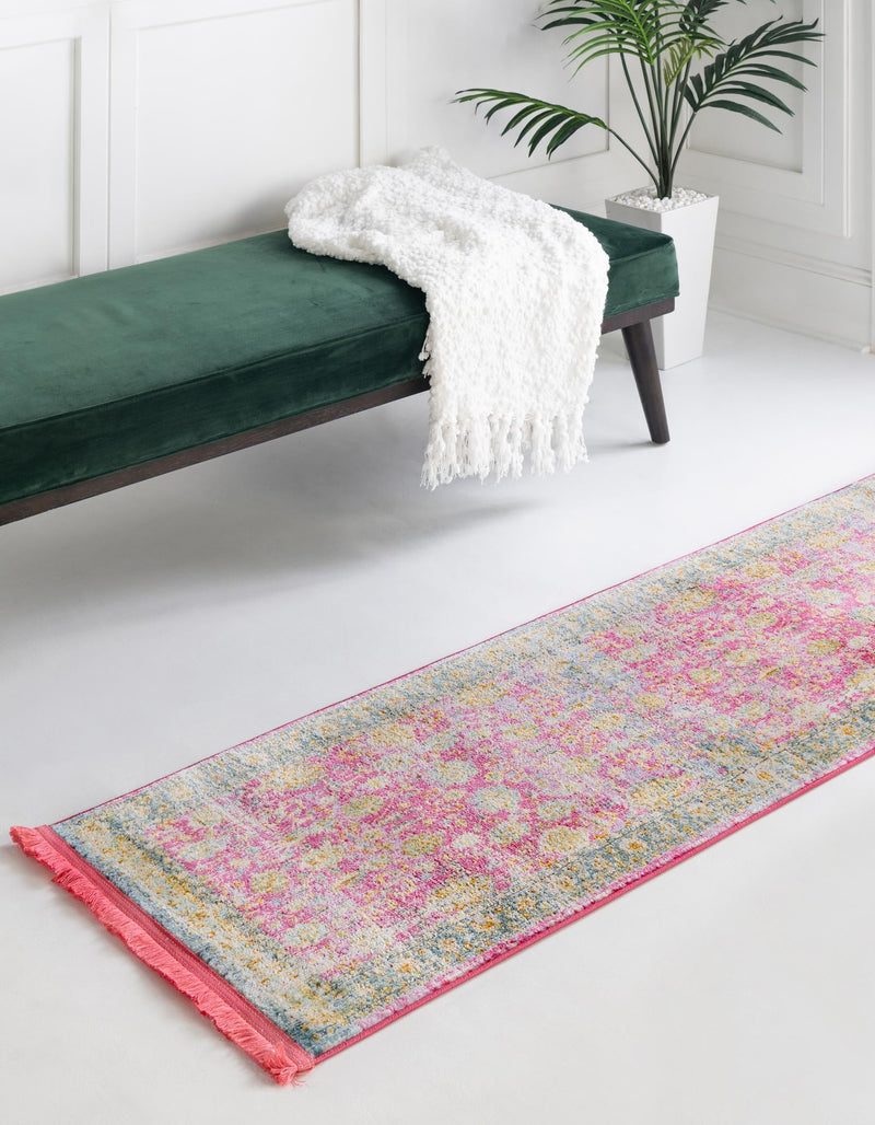 Arcadia Rugs Collection Area Rug - Shangri-La Runner Pink lifestyle 29