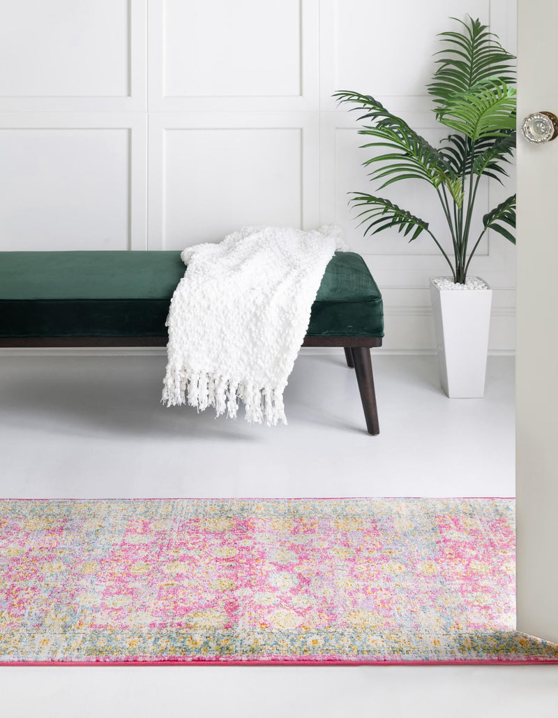 Arcadia Rugs Collection Area Rug - Shangri-La Runner Pink lifestyle 30