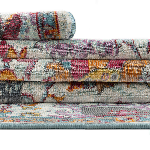 Arcadia Rugs Collection Area Rug - Elysium Round Multi lifestyle 78