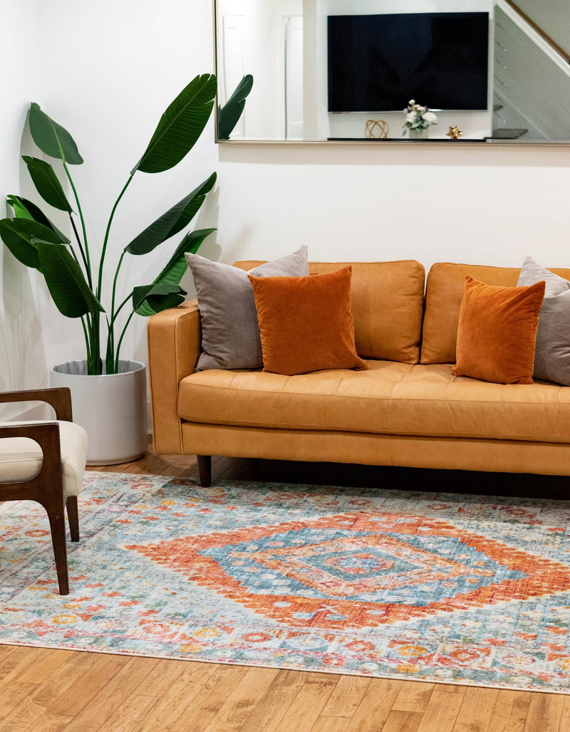 Arcadia Rugs Collection Area Rug - Xanadu Rectangle Salmon lifestyle 5