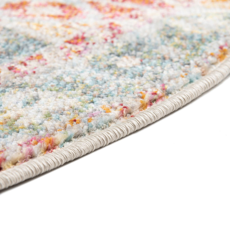 Arcadia Rugs Collection Area Rug - Xanadu Round Salmon lifestyle 45