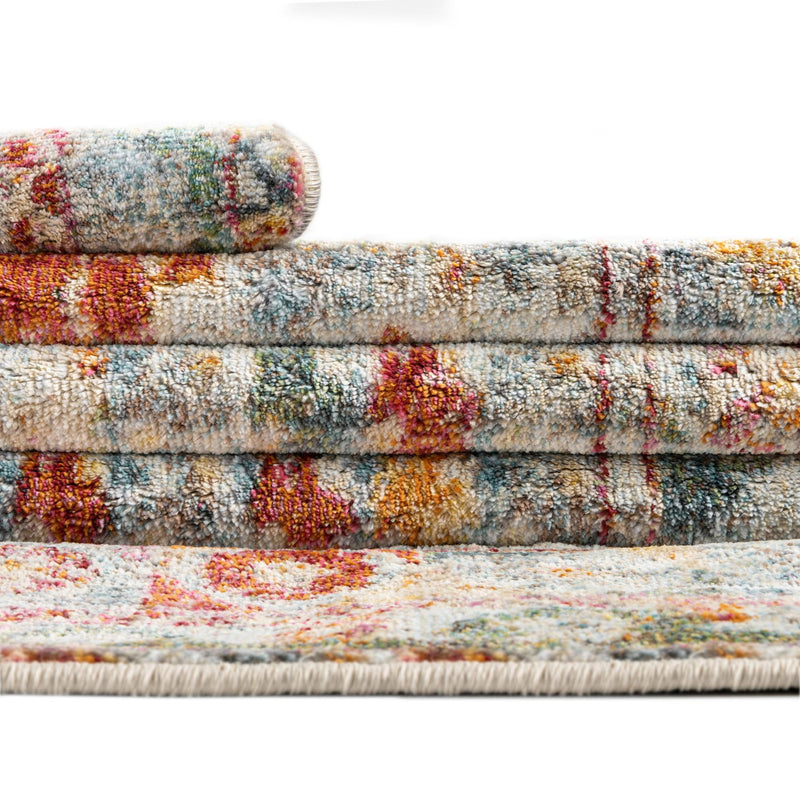 Arcadia Rugs Collection Area Rug - Xanadu Round Salmon lifestyle 80