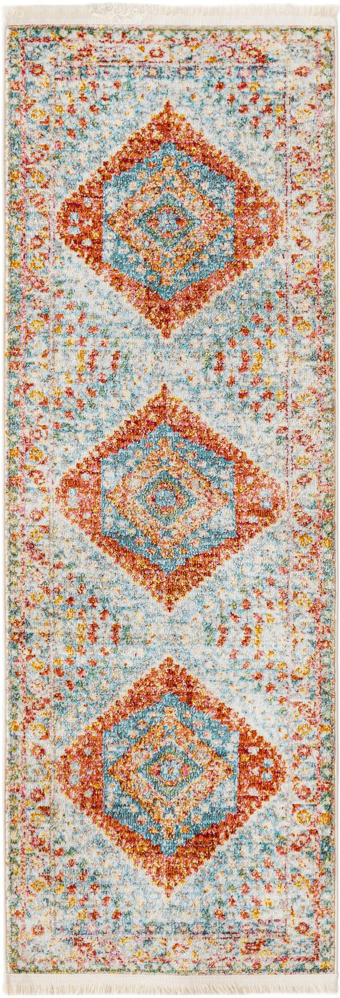 Arcadia Rugs Collection Area Rug - Xanadu Runner Salmon lifestyle 22