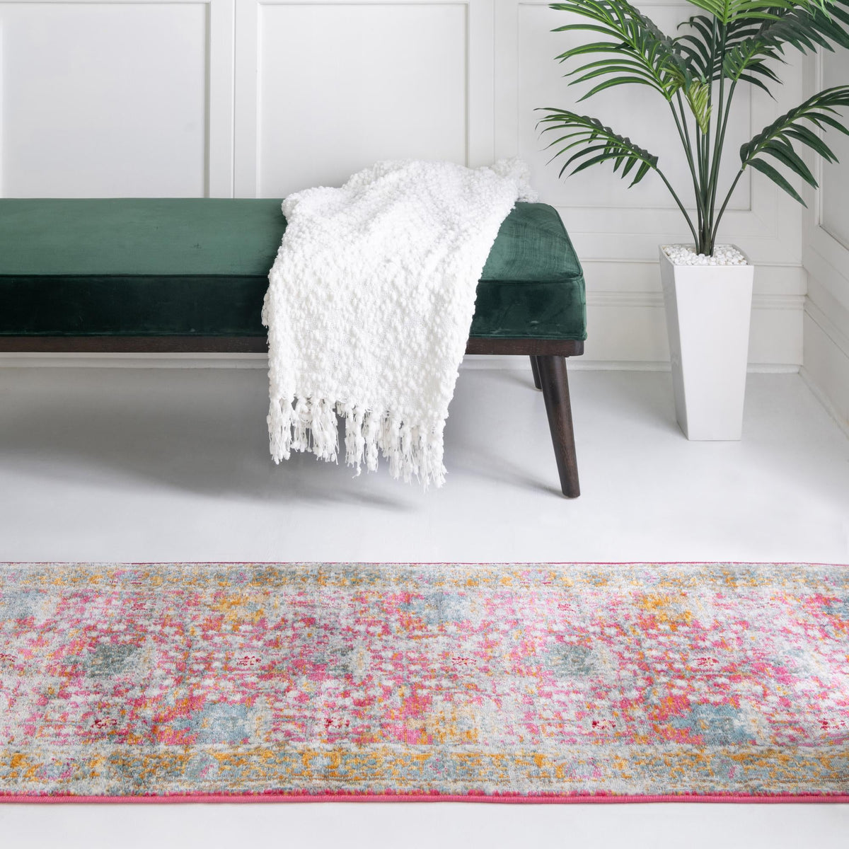 Arcadia Rugs Collection Area Rug - Olympus Runner Pink lifestyle 135