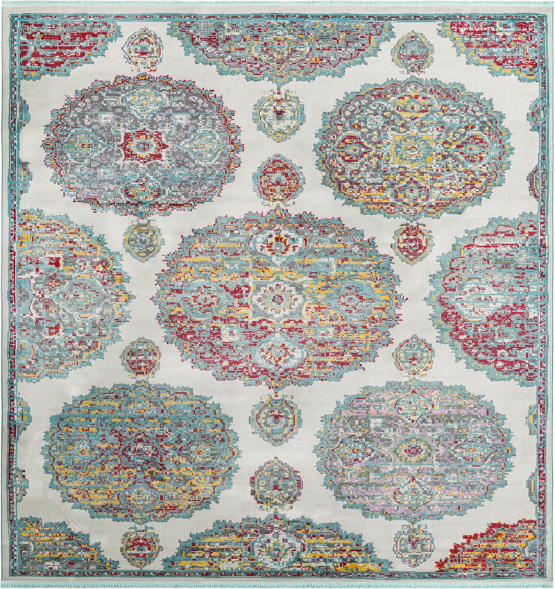 Arcadia Rugs Collection Area Rug - Atlantis (Cream) Square Cream lifestyle 21