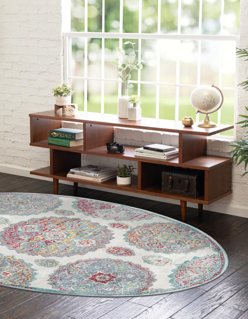 Arcadia Rugs Collection Area Rug - Atlantis (Cream) Oval Cream lifestyle 32