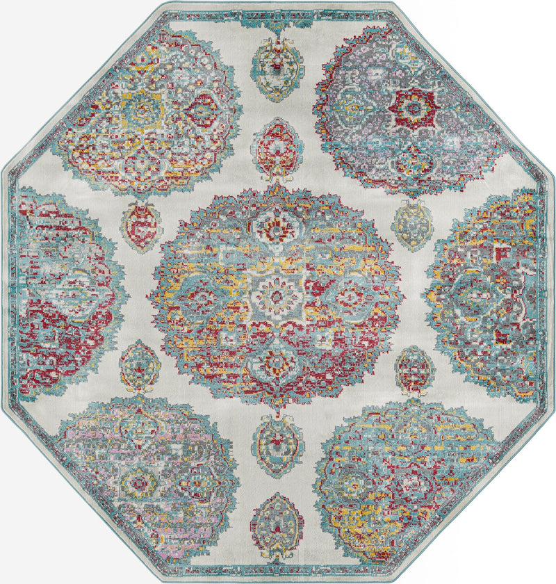 Arcadia Rugs Collection Area Rug - Atlantis (Cream) Octagon Cream lifestyle 23