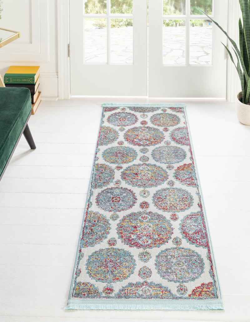 Arcadia Rugs Collection Area Rug - Atlantis (Cream) Runner Cream lifestyle 29