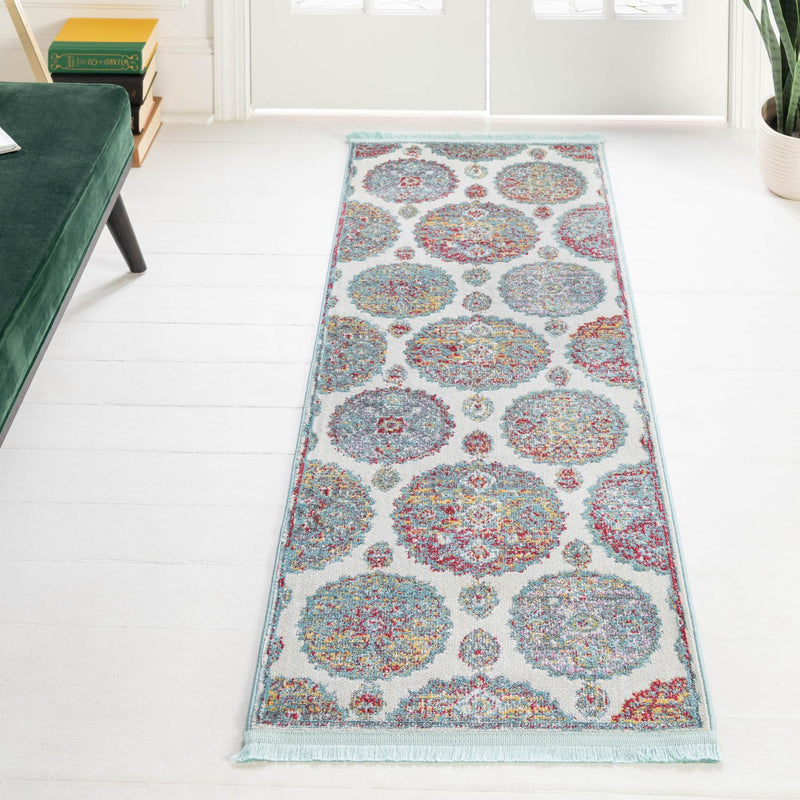 Arcadia Rugs Collection Area Rug - Atlantis (Cream) Runner Cream lifestyle 88