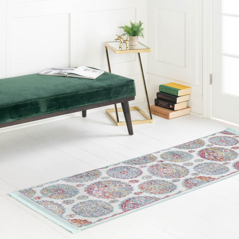 Arcadia Rugs Collection Area Rug - Atlantis (Cream) Runner Cream lifestyle 93
