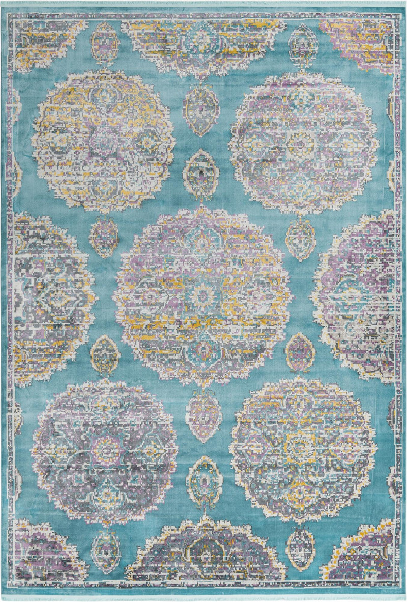 Arcadia Rugs Collection Area Rug - Atlantis (Blue) Rectangle Blue Main