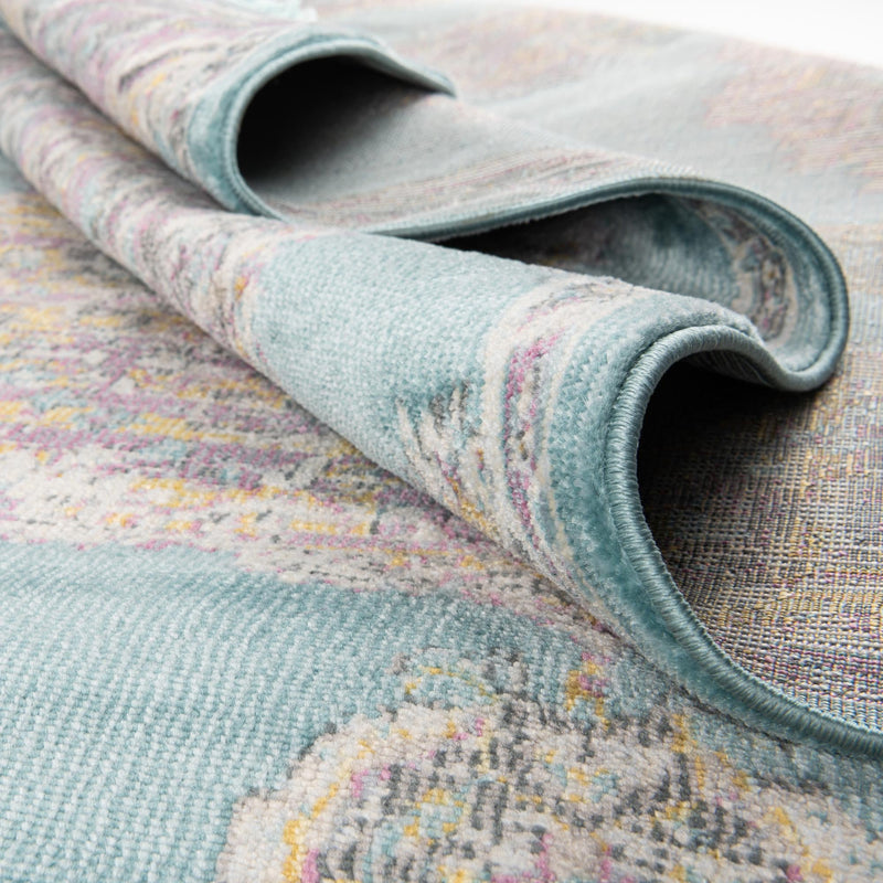 Arcadia Rugs Collection Area Rug - Atlantis (Blue) Rectangle Blue lifestyle 13