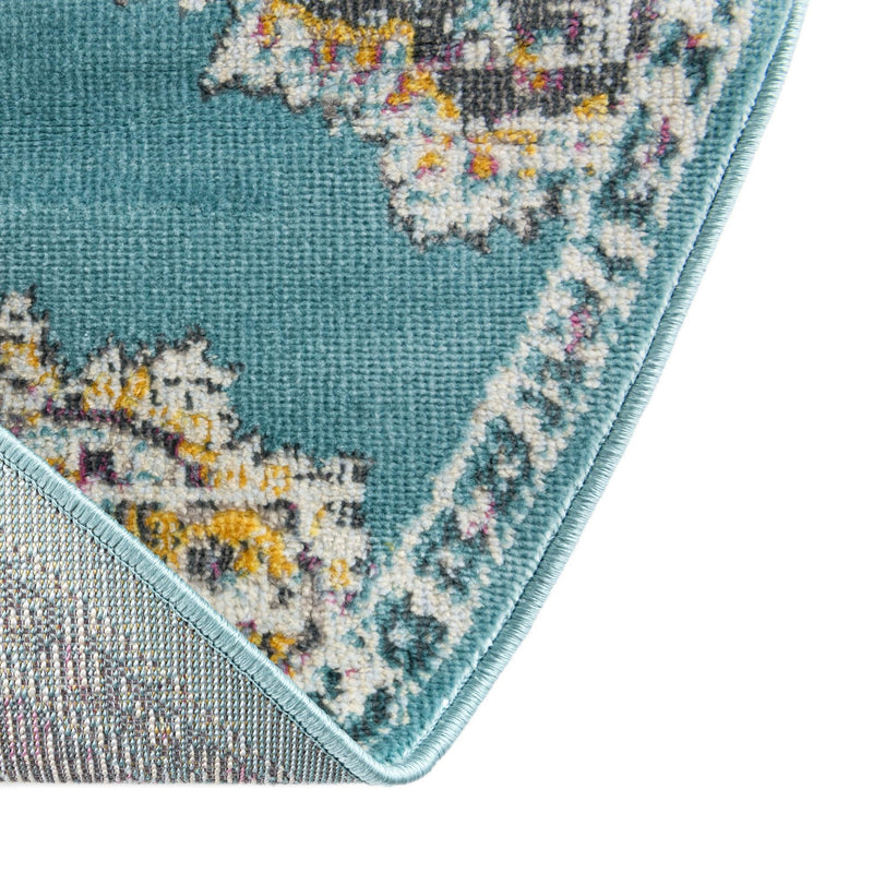 Arcadia Rugs Collection Area Rug - Atlantis (Blue) Round Blue lifestyle 54