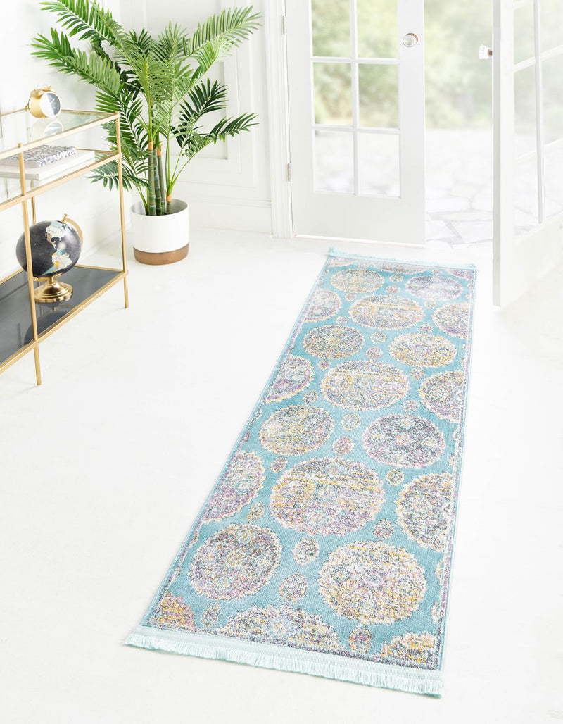 Arcadia Rugs Collection Area Rug - Atlantis (Blue) Runner Blue lifestyle 27