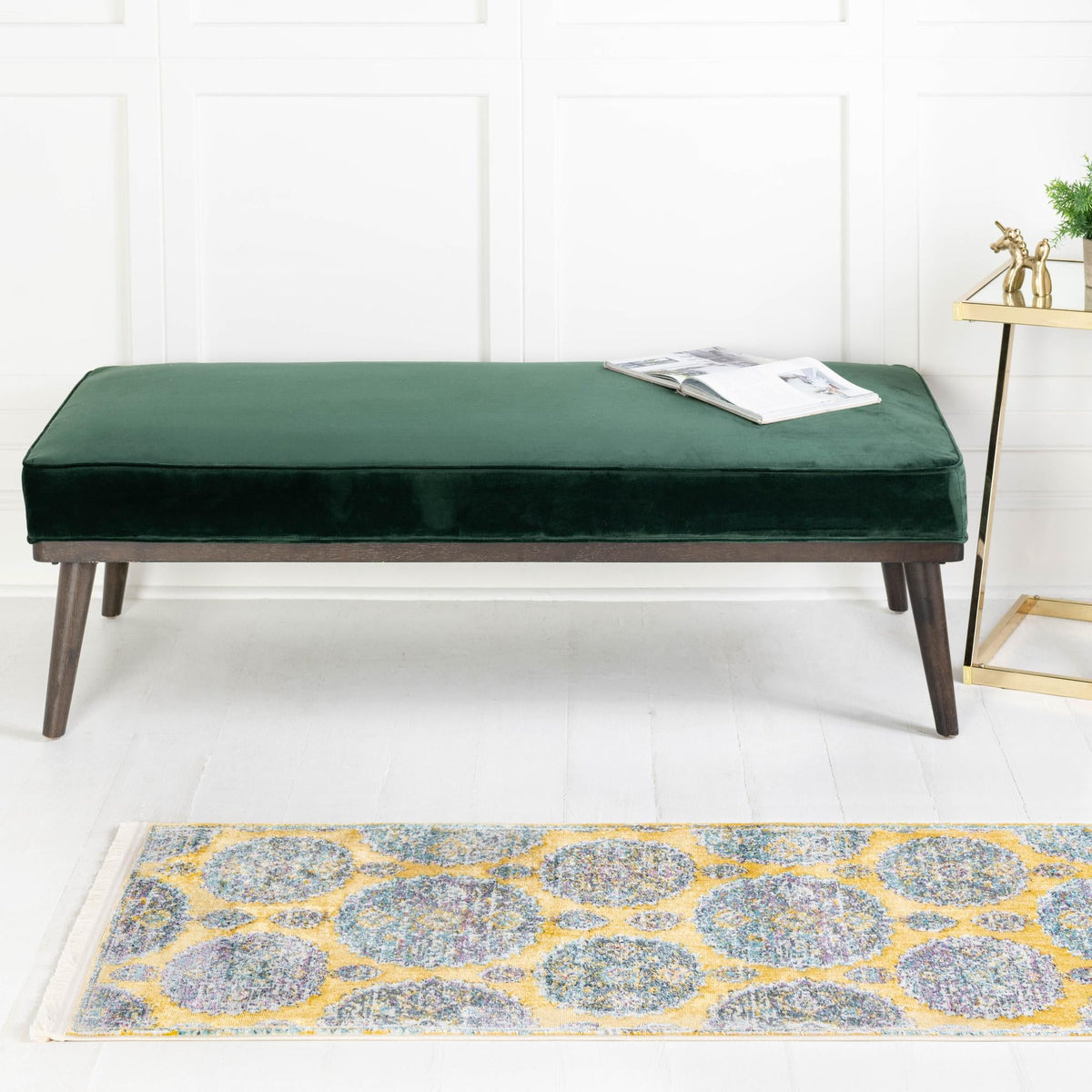 Arcadia Rugs Collection Area Rug - Atlantis (Yellow) Runner Yellow lifestyle 92