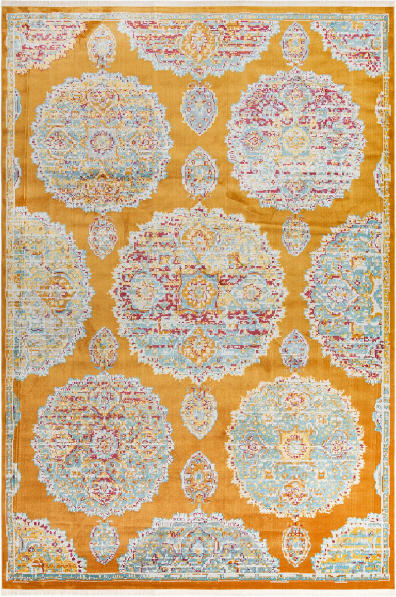 Arcadia Rugs Collection Area Rug - Atlantis (Orange) Rectangle Orange Main