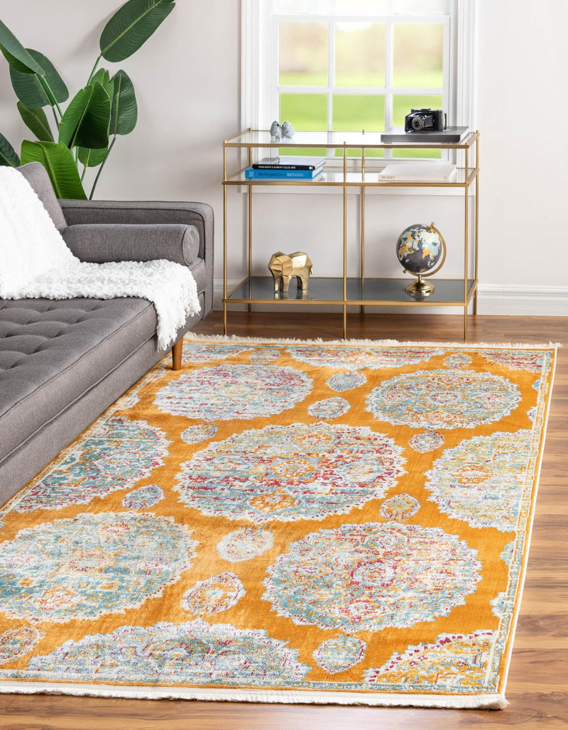 Arcadia Rugs Collection Area Rug - Atlantis (Orange) Rectangle Orange lifestyle 3