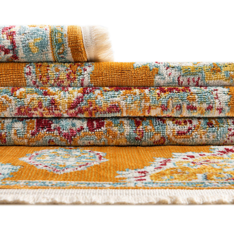 Arcadia Rugs Collection Area Rug - Atlantis (Orange) Rectangle Orange lifestyle 14