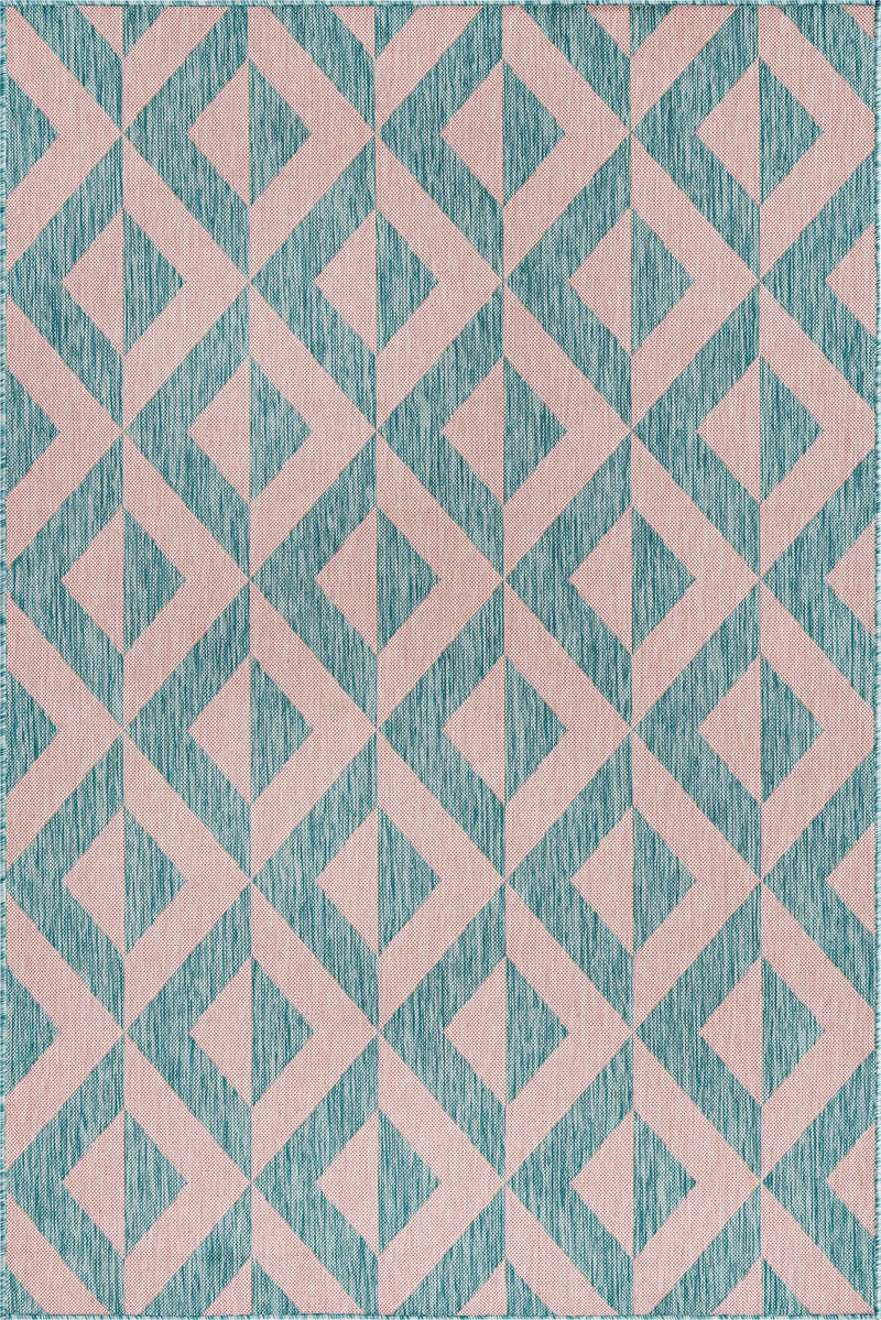 Urban Oasis Rugs Collection Area Rug - Highrise (Pink and Aqua) Rectangle Pink and Aqua lifestyle 2