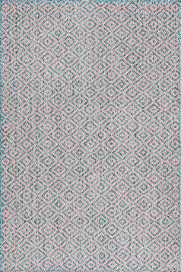 Urban Oasis Rugs Collection Area Rug - Rooftop (Pink and Aqua) Rectangle Pink and Aqua lifestyle 2