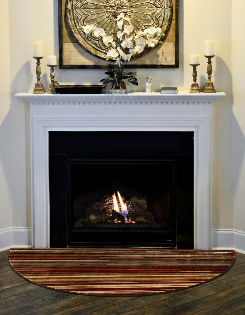 Bistro Lounge Collection Area Rug - Americano Hearth Beige lifestyle 31