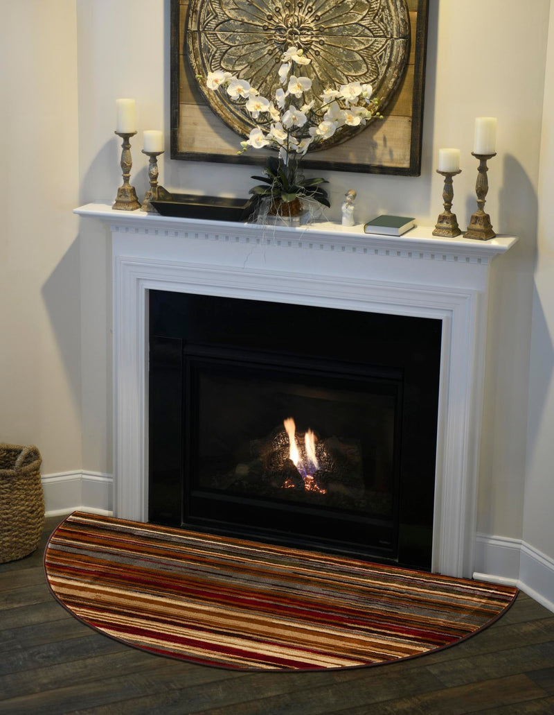 Bistro Lounge Collection Area Rug - Americano Hearth Beige lifestyle 37