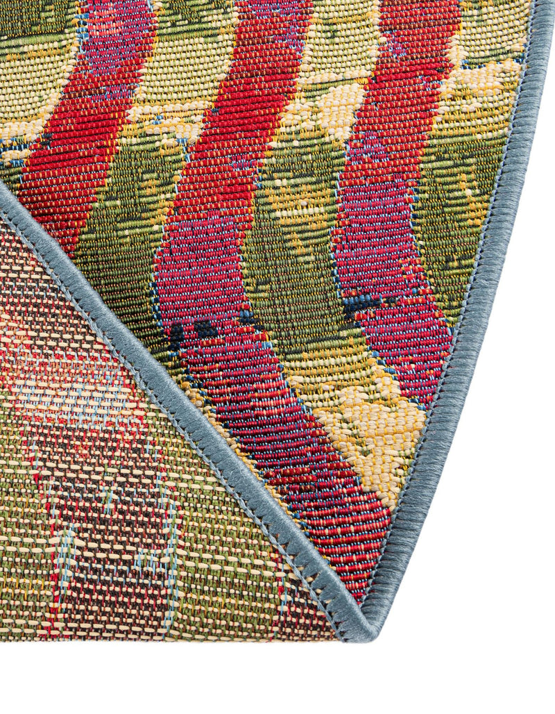 Urban Terrace Collection Area Rug - Walkway Round Multi lifestyle 23