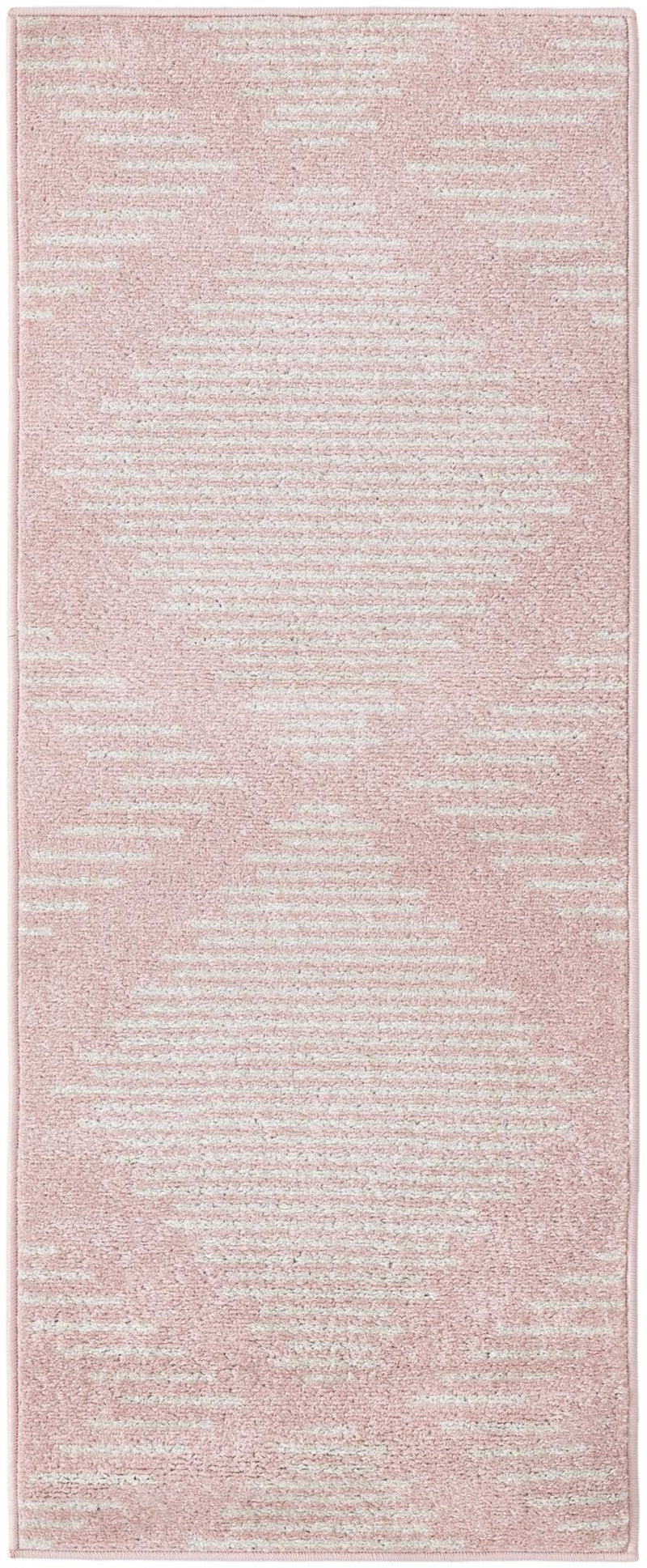 Seychelles Stripes Collection Area Rug - Mahe (Pink) Runner Pink Main