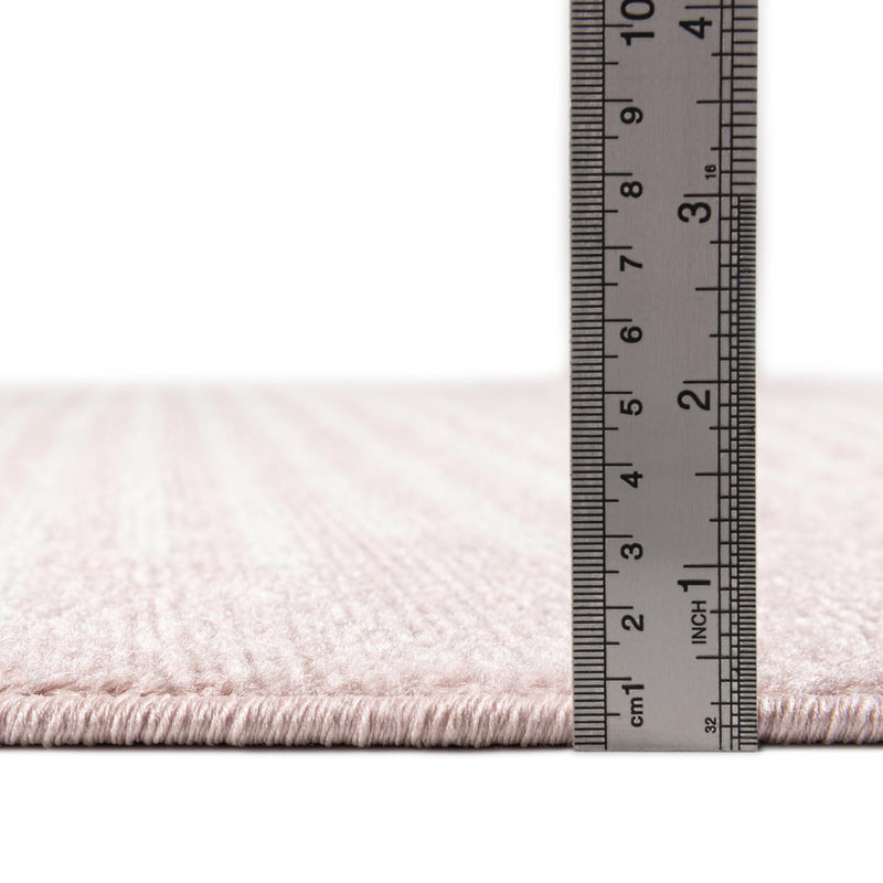 Seychelles Stripes Collection Area Rug - Mahe (Pink) Runner Pink lifestyle 4