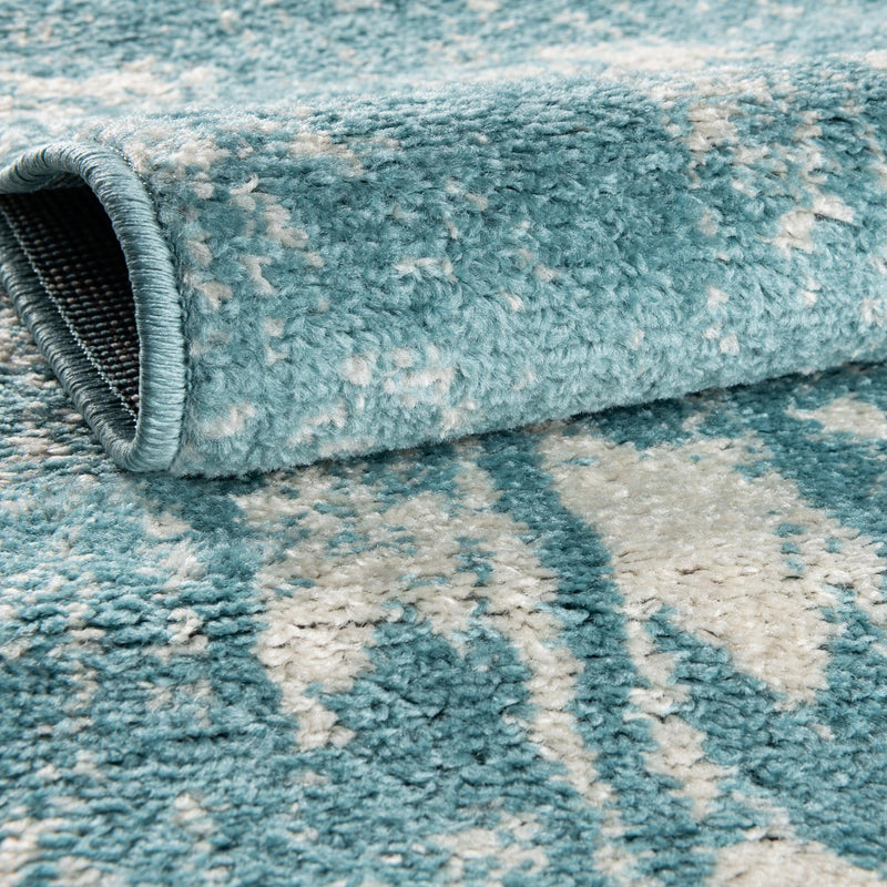 Brighton Stripes Collection Area Rug - Sussex (Light Blue) Rectangle Light Blue lifestyle 4