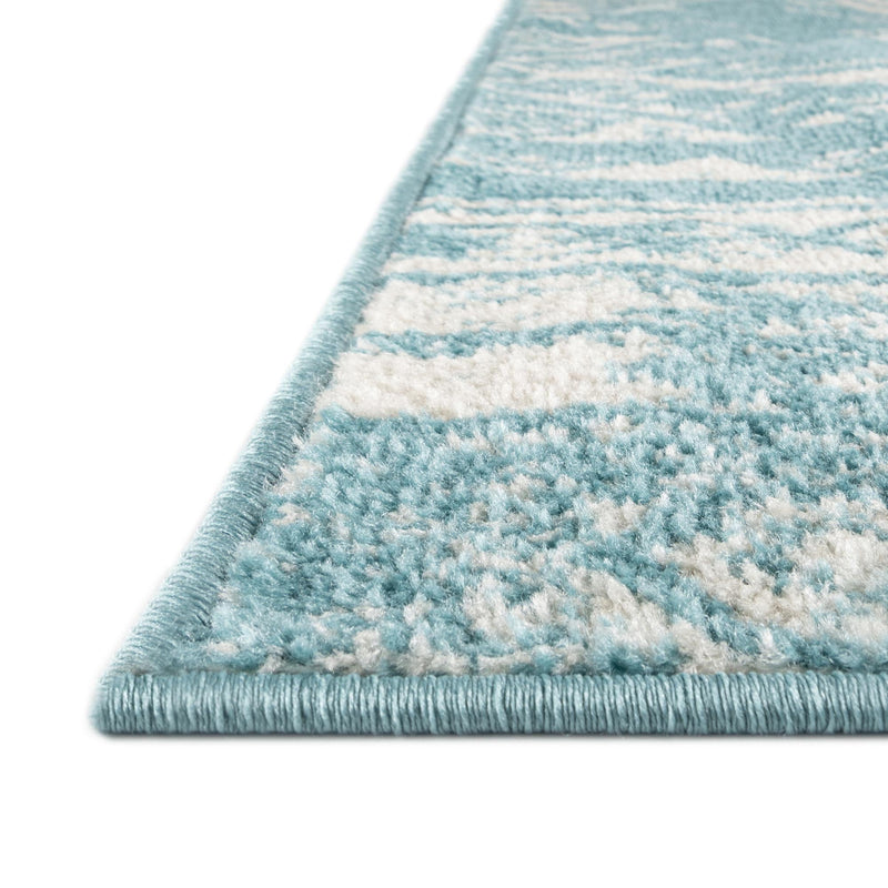 Brighton Stripes Collection Area Rug - Sussex (Light Blue) Rectangle Light Blue lifestyle 5