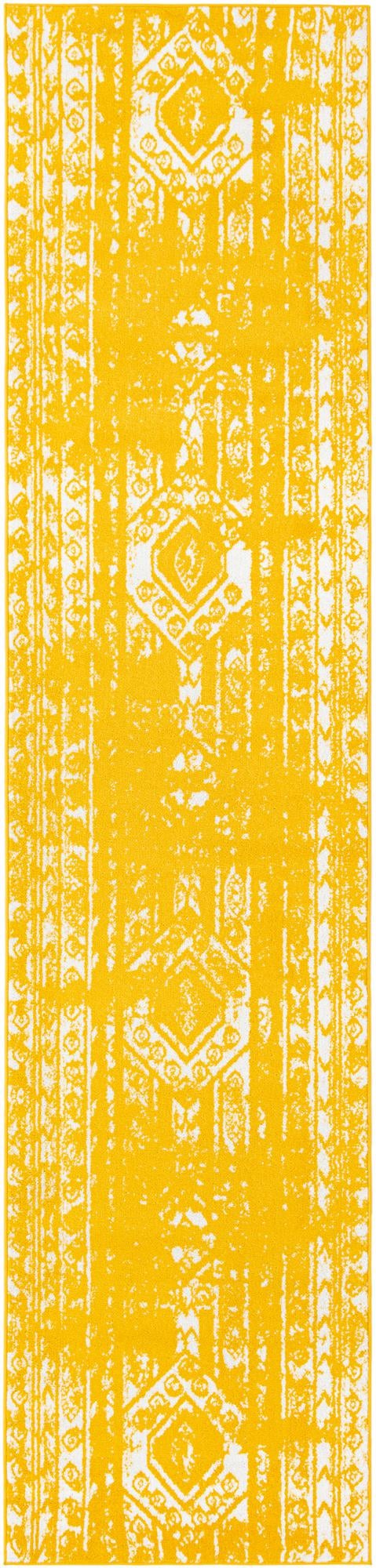 Brighton Stripes Collection Area Rug - Sussex (Yellow) Runner Yellow Main