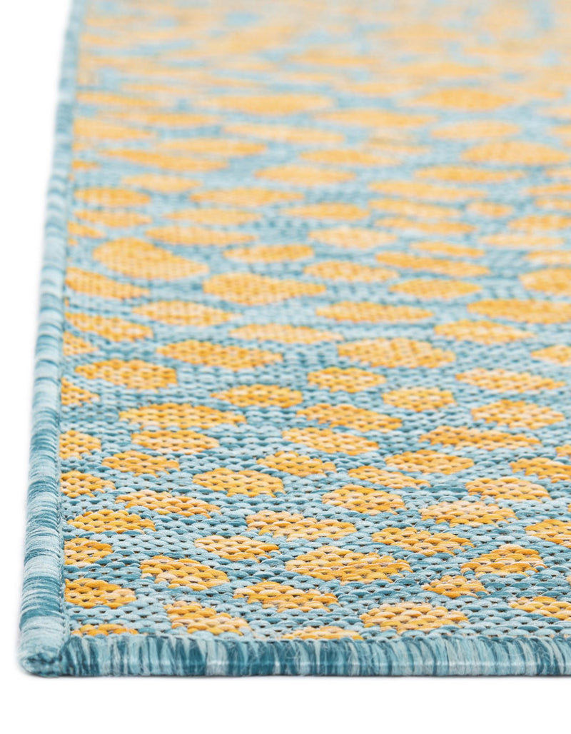 Urban Oasis Rugs Collection Area Rug - Terrace (Yellow and Aqua) Runner Yellow and Aqua lifestyle 5